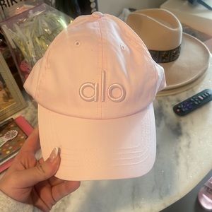 pink alo hat